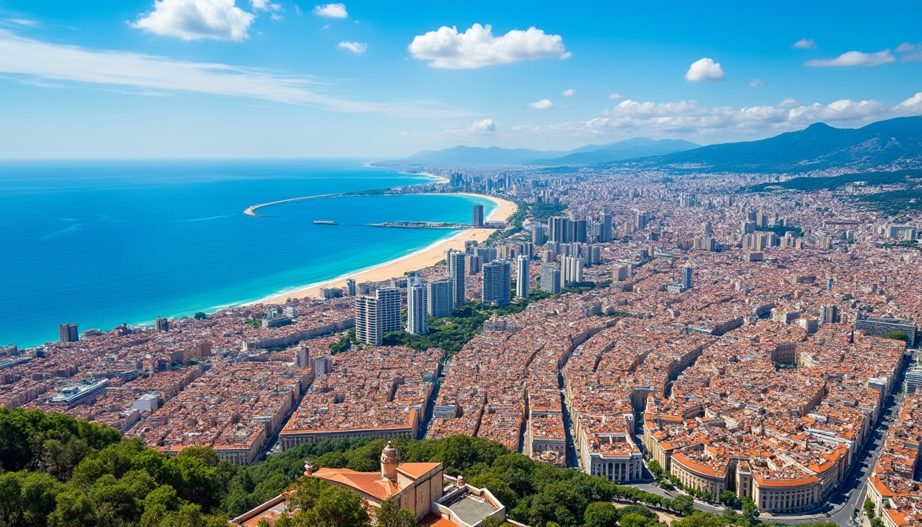 discover the geographical location and precise coordinates of barcelona, a vibrant city known for its rich culture, stunning architecture, and beautiful mediterranean coastline. get detailed insights into its position on the map and plan your visit to this iconic spanish destination.