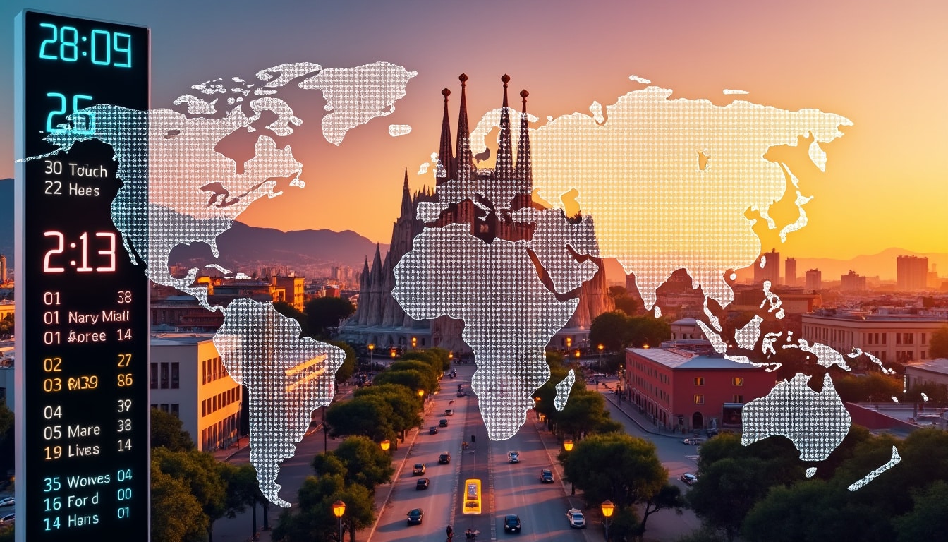 discover the current time and time zone in barcelona. stay updated with local time, understand daylight saving changes, and plan your visits effectively with our comprehensive guide.